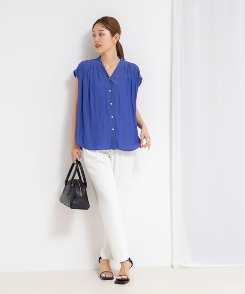 NOLLEY’S(ノーリーズ)の「《セットアップ対応》ウォッシャブルツイルイージーテーパードパンツ(その他パンツ・レディース・ホワイト/ネイビー/ブラック・34/40/38/36)」の8枚目の写真