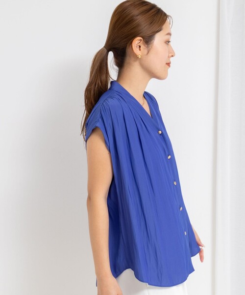 NOLLEY’S(ノーリーズ)の「《セットアップ対応》ウォッシャブルツイルイージーテーパードパンツ(その他パンツ・レディース・ホワイト/ネイビー/ブラック・34/40/38/36)」の10枚目の写真