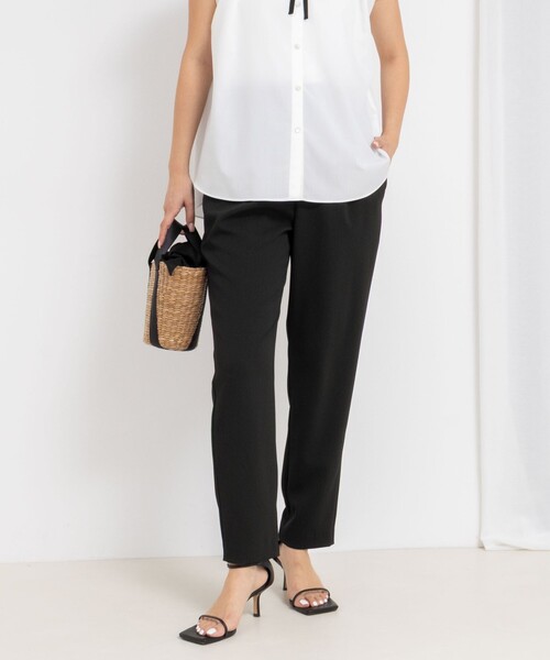 NOLLEY’S(ノーリーズ)の「《セットアップ対応》ウォッシャブルツイルイージーテーパードパンツ(その他パンツ・レディース・ホワイト/ネイビー/ブラック・34/40/38/36)」の21枚目の写真