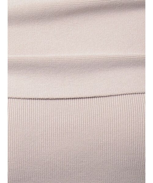 MERCURYDUO（マーキュリーデュオ）の「オフショルドロストニット（ニット/セーター・レディース・オフホワイト/ブラック/ベビーピンク・FREE）」の4枚目の写真