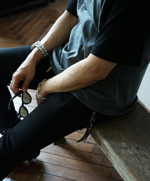 alvana（アルヴァナ）の「【alvana】SUMMER WOOL FR TEE SHIRTS / グレー [ALV-001（Tシャツ/カットソー・メンズ・グレー・L/M）」の4枚目の写真