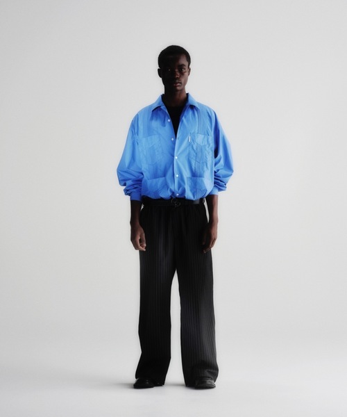 COOTIE PRODUCTIONS（クーティープロダクションズ）の「120/2 Typewriter Cuba S/S Shirt（シャツ/ブラウス・メンズ・ホワイト/ブラック/ブルー・SMALL/MEDIUM/LARGE/X-LARGE）」の5枚目の写真