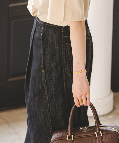 ORR オル 完売商品 752 Panelled Denim Jeans NOBLE｜ORR/オル Pleated Wide-leg Denim Jeans | Rakuten