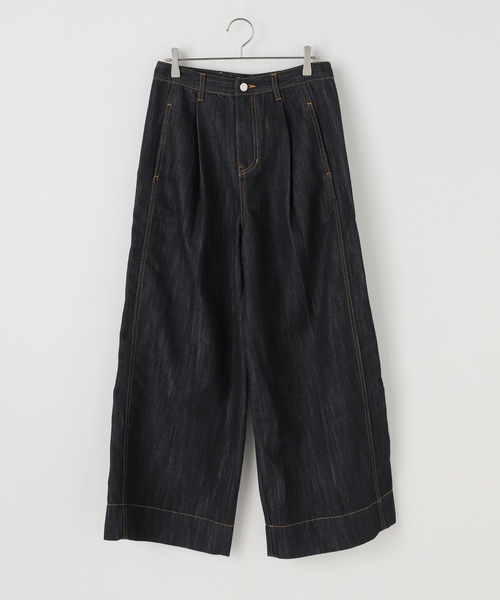 ORR オル 完売商品 752 Panelled Denim Jeans セール】ORR/オル Pleated Wide-leg Denim Jeans（デニムパンツ