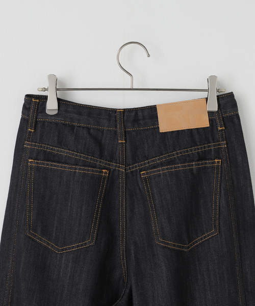 デニム・ジーパン ORR 890 Wide Denim セール】ORR/オル Pleated Wide-leg Denim Jeans（デニムパンツ