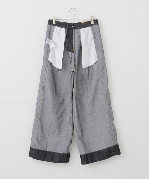 パンツ ORR SeamDetailDenim CURVED SEAM DENIM WIDE SHORTS（その他パンツ）｜WYM LIDNM