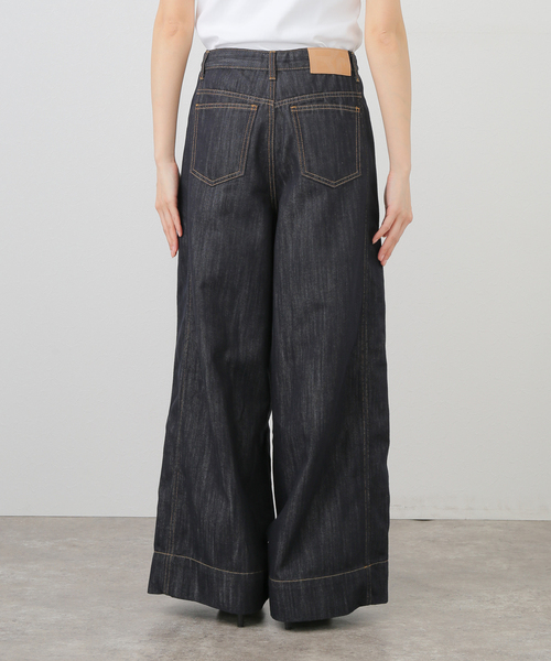 セール】ORR/オル Pleated Wide-leg Denim Jeans（デニムパンツ