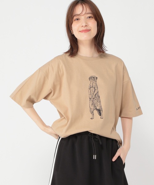 studio CLIP(スタディオクリップ)の「【UVカット・汗染み防止】アソートアニマルプリントTシャツ(Tシャツ/カットソー・レディース・スモーク/ピンク/グリーン/ベージュ/ブルー/ナチュラル・LARGE/MEDIUM)」の22枚目の写真