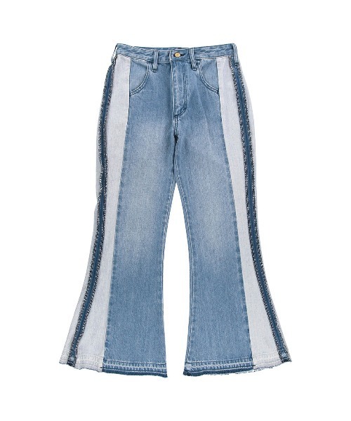 ALEXIA STAM（アリシアスタン）の「[Lee x ALEXIA STAM] Bell Bottom Denim Pants /Leeコラボ ベルボトムデニム（デニムパンツ・レディース・ブラック/ライトブルー・XS/S/M）」の21枚目の写真