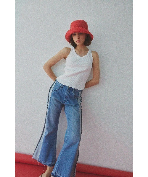 アリシアスタン　Leeコラボ　デニム セール】[Lee x ALEXIA STAM] Bell Bottom Denim Pants /Lee