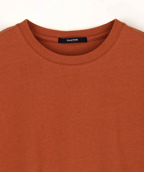 Grand PARK（グランドパーク）の「ワンポイント刺繍 ドルマンTシャツ（Tシャツ/カットソー・レディース・チャコールグレー/カーキ/ホワイト/テラコッタ・FREE）」の9枚目の写真