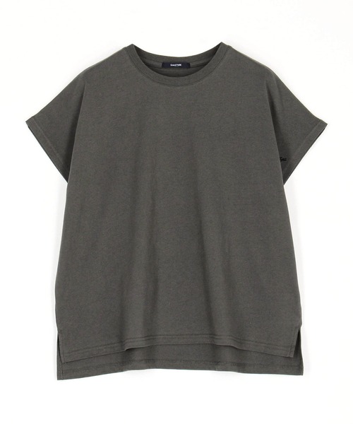 Grand PARK（グランドパーク）の「ワンポイント刺繍 ドルマンTシャツ（Tシャツ/カットソー・レディース・チャコールグレー/カーキ/ホワイト/テラコッタ・FREE）」の6枚目の写真