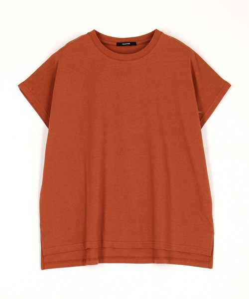 Grand PARK（グランドパーク）の「ワンポイント刺繍 ドルマンTシャツ（Tシャツ/カットソー・レディース・チャコールグレー/カーキ/ホワイト/テラコッタ・FREE）」の7枚目の写真