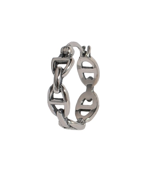 H.O.V(フォブ)の「【H.O.V】CONNECT HOOP PIERCE /コネクト フープ ピアス ユニセックス(ピアス(両耳用)・レディース・シルバー・FREE)」の2枚目の写真