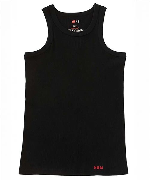 HOLLYWOOD RANCH MARKET(ハリウッドランチマーケット)の「Hanes x HRM /EXCLUSIVE 2 PACK Tシャツ & タンクトップ(Tシャツ/カットソー・メンズ・ブラック/ホワイト・S/M/L/XL/XS/XXL)」の7枚目の写真