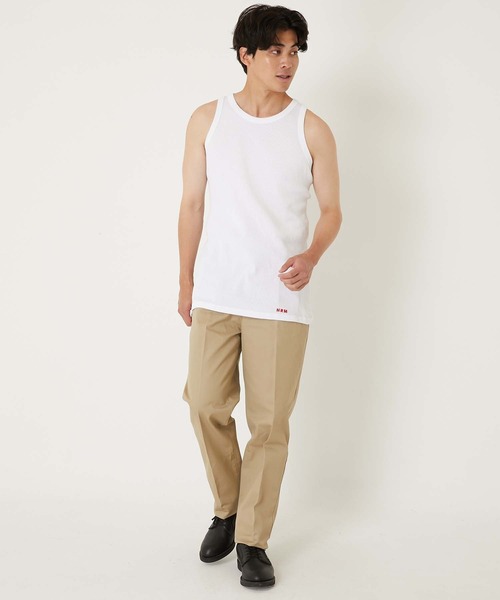 HOLLYWOOD RANCH MARKET(ハリウッドランチマーケット)の「Hanes x HRM /EXCLUSIVE 2 PACK Tシャツ & タンクトップ(Tシャツ/カットソー・メンズ・ブラック/ホワイト・S/M/L/XL/XS/XXL)」の15枚目の写真