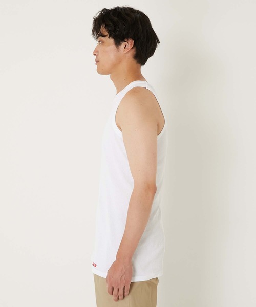 HOLLYWOOD RANCH MARKET(ハリウッドランチマーケット)の「Hanes x HRM /EXCLUSIVE 2 PACK Tシャツ & タンクトップ(Tシャツ/カットソー・メンズ・ブラック/ホワイト・S/M/L/XL/XS/XXL)」の16枚目の写真