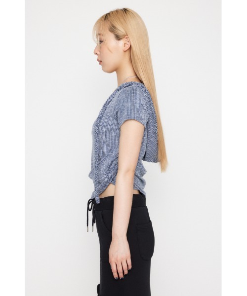 LAGUA GEM(ラグアジェム)の「HOODIE BRAID トップス(パーカー・レディース・ブラック/カーキ/ブルー・FREE)」の22枚目の写真