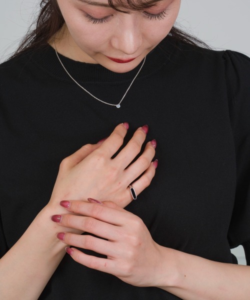 TOM WOOD(トムウッド)の「【TOMWOOD/トムウッド】Mario Ring Onyx オニキス シルバーリング 指輪 リング(リング・レディース・シルバー・48/50/52/54/56)」の8枚目の写真