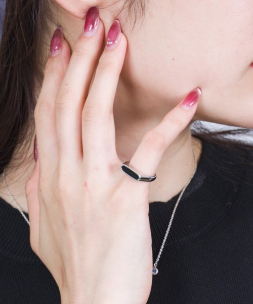 Tom Wood トムウッド 国内正規店購入 新品 未使用 オニキス セール】TOM WOOD Peaky Ring Polished Black Onyx トムウッド