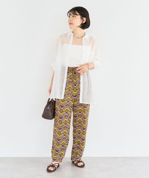 Green　Parks（グリーンパークス）の「柄イージーパンツⅢ(テーパード)（その他パンツ・レディース・グリーン/ベージュ/ブルー/イエロー・FREE）」の18枚目の写真