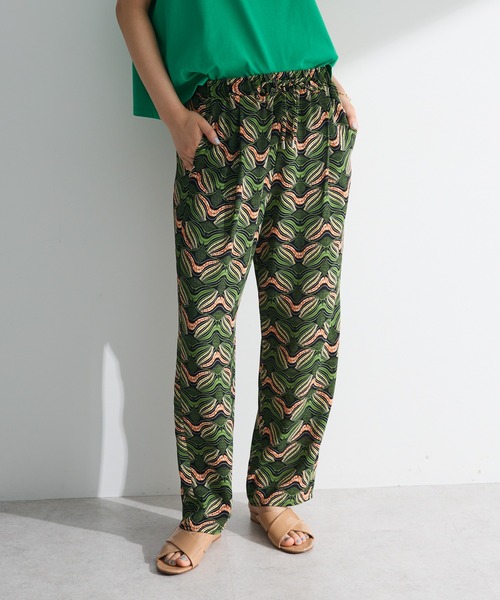 Green　Parks（グリーンパークス）の「柄イージーパンツⅢ(テーパード)（その他パンツ・レディース・グリーン/ベージュ/ブルー/イエロー・FREE）」の3枚目の写真