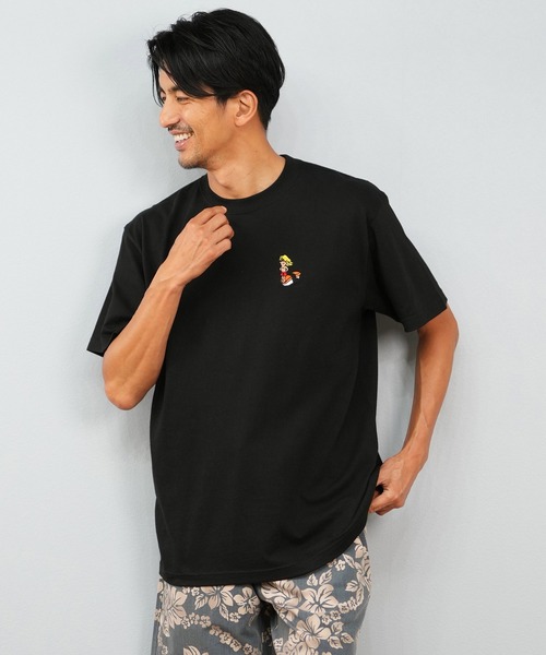 ムラサキスポーツ(ムラサキスポーツ)の「【限定】Mighty Surf Club/マイティーサーフクラブ 半袖Tシャツ バックプリント MTS25ST02(Tシャツ/カットソー・メンズ・ホワイト/ブラック・M/L/XL)」の2枚目の写真