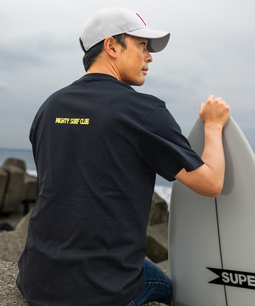 ムラサキスポーツ(ムラサキスポーツ)の「【限定】Mighty Surf Club/マイティーサーフクラブ 半袖Tシャツ バックプリント MTS25ST02(Tシャツ/カットソー・メンズ・ホワイト/ブラック・M/L/XL)」の18枚目の写真