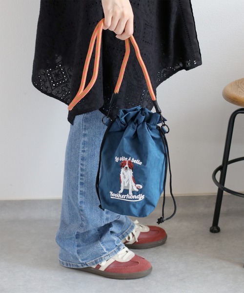 cepo（セポ）の「【WEB限定】アニマル刺繍コードミニショルダーポーチバッグ（ショルダーバッグ・レディース・ベージュ/ネイビー/チャコール/グリーン/グレー/ブルー/ブルー系その他/ベージュ系その他/グレー系その他・FREE）」の7枚目の写真