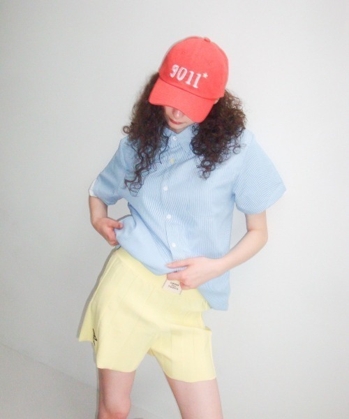 common gull products.(コモンガルプロダクツ)の「umbro×common gull products.でこぼこのニットショートパンツ(その他パンツ・レディース・ライトイエロー/アイボリー・フリー)」の9枚目の写真