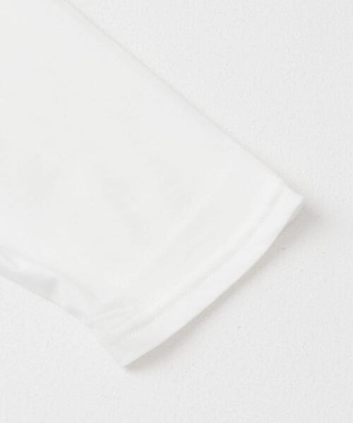 かぐれ(カグレ)の「シフォン天竺7分袖カットソー(Tシャツ/カットソー・レディース・ブラック/ライトグレー/オフホワイト・FREE)」の10枚目の写真
