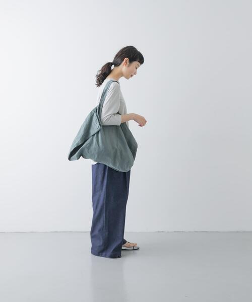 かぐれ(カグレ)の「シフォン天竺7分袖カットソー(Tシャツ/カットソー・レディース・ブラック/ライトグレー/オフホワイト・FREE)」の14枚目の写真