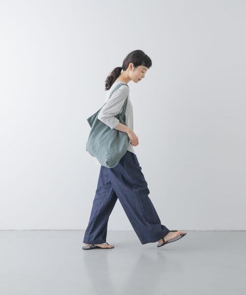 かぐれ(カグレ)の「シフォン天竺7分袖カットソー(Tシャツ/カットソー・レディース・ブラック/ライトグレー/オフホワイト・FREE)」の15枚目の写真