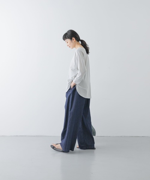 【かぐれ】シフォン天竺7分袖カットソー かぐれ｜シフォン天竺7分袖カットソー | Rakuten Fashion(楽天