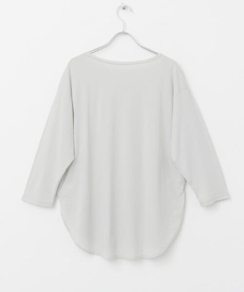 かぐれ(カグレ)の「シフォン天竺7分袖カットソー(Tシャツ/カットソー・レディース・ブラック/ライトグレー/オフホワイト・FREE)」の19枚目の写真