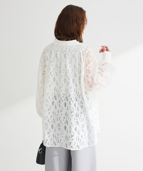 ELENCARE DUE(エレンカーレデュエ)の「・ELENCARE DUE 総レースブラウス(シャツ/ブラウス・レディース・ブラック/カーキ/サックスブルー/オフホワイト・FREE)」の11枚目の写真