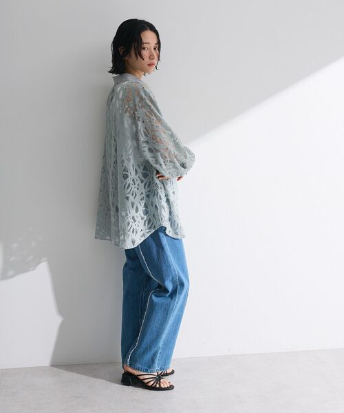 ELENCARE DUE(エレンカーレデュエ)の「・ELENCARE DUE 総レースブラウス(シャツ/ブラウス・レディース・ブラック/カーキ/サックスブルー/オフホワイト・FREE)」の18枚目の写真