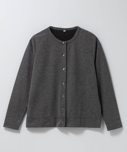 Mac-House(マックハウス)の「【UVカット ドライ】ドットボタンカーディガン(カーディガン/ボレロ・レディース・ピンク/オートミール/杢グレー/チャコールグレー・M/L/XL)」の13枚目の写真