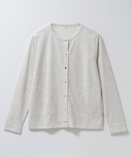 Mac-House(マックハウス)の「【UVカット ドライ】ドットボタンカーディガン(カーディガン/ボレロ・レディース・ピンク/オートミール/杢グレー/チャコールグレー・M/L/XL)」の17枚目の写真