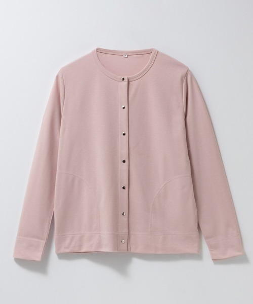 Mac-House(マックハウス)の「【UVカット ドライ】ドットボタンカーディガン(カーディガン/ボレロ・レディース・ピンク/オートミール/杢グレー/チャコールグレー・M/L/XL)」の19枚目の写真