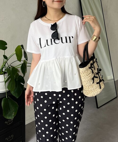 prose verse パールバルーンスリーブドッキングペプラムTシャツ パールバルーンスリーブドッキングペプラムTシャツ | prose