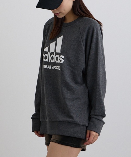 ADDITION STORE（アディションストア）の「【ADDITION STORE】アディダス コンバットスポーツ ロゴプリントクルーネックスウェット(ミニ裏毛）（スウェット・レディース・グリーン/チャコールグレー/ブラック・MEDIUM/LARGE）」の15枚目の写真