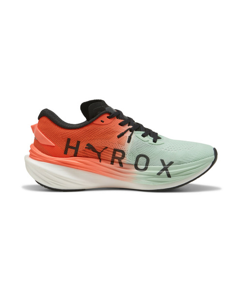 PUMA（プーマ）の「PUMA プーマ ウィメンズ PUMA x HYROX ディヴィエイト ニトロ 3 ランニングシュ（スニーカー・レディース・グリーン×オレンジ・24.5cm/23.5cm/24.0cm/23.0cm）」の5枚目の写真