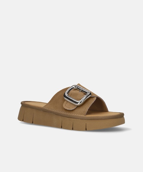 MAMIAN（マミアン）の「シルバーバックル 厚底 サンダル(3.5cmヒール)（サンダル・レディース・カーキ/ブラウン・S/M/L/LL）」の14枚目の写真