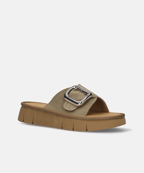 MAMIAN（マミアン）の「シルバーバックル 厚底 サンダル(3.5cmヒール)（サンダル・レディース・カーキ/ブラウン・S/M/L/LL）」の9枚目の写真