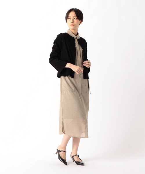 COMME CA(コムサ)の「シアーボイル シャツワンピース(シャツワンピース・レディース・キナリ・9号/11号)」の8枚目の写真