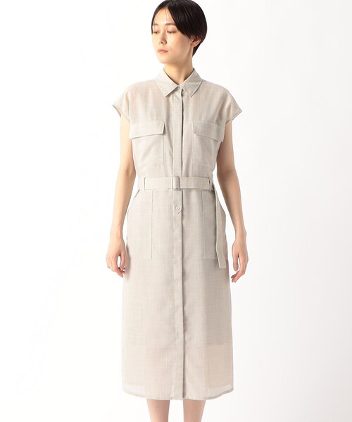 COMME CA(コムサ)の「シアーボイル シャツワンピース(シャツワンピース・レディース・キナリ・9号/11号)」の10枚目の写真