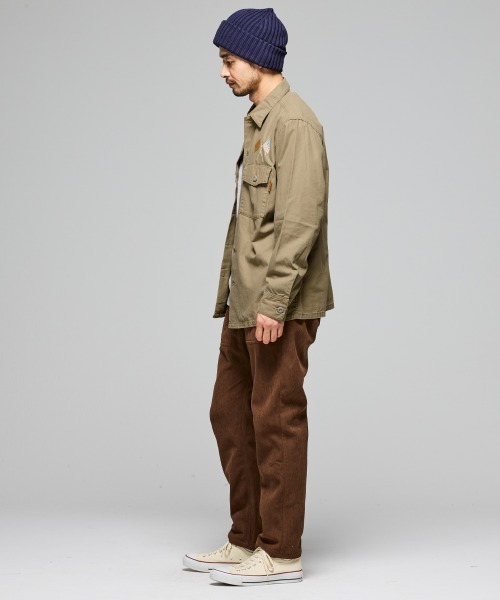 KRIFF MAYER(クリフメイヤー)の「スーベニア刺繍ミリタリーシャツ(シャツ/ブラウス・メンズ・ネイビー/ベージュ/オリーブ/ブラック・X-LARGE/LARGE/MEDIUM)」の20枚目の写真