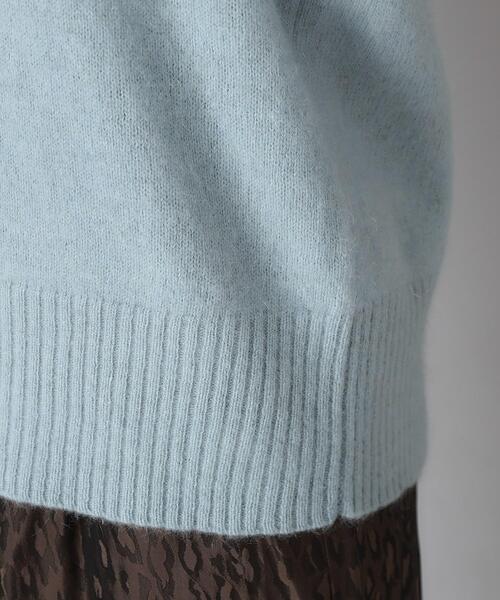 TICCA（ティッカ）の「TICCA（ティッカ） ヤククルーネックプルオーバー（ニット/セーター・レディース・ネイビー/サックスブルー・00）」の17枚目の写真