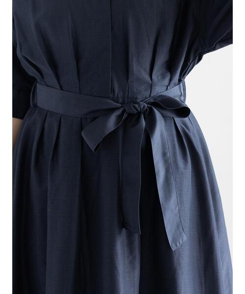 Te chichi（テチチ）の「スパンローンシャツワンピース（ワンピース・レディース・キャメル/ブラウン/ネイビー・F）」の11枚目の写真